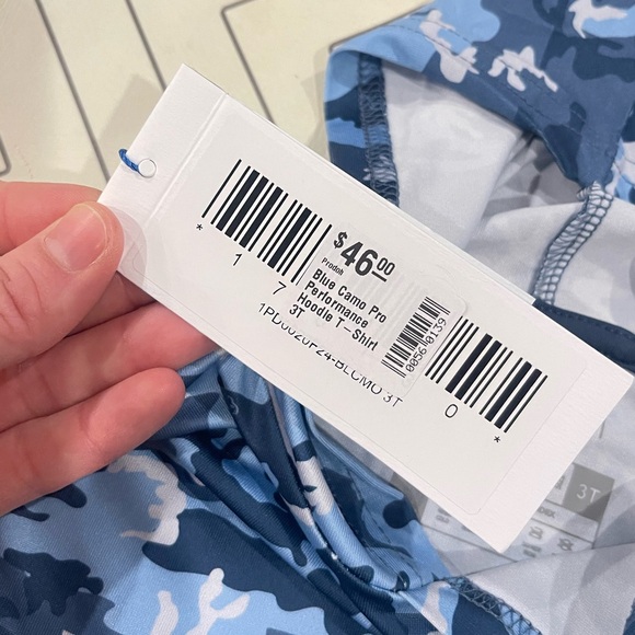 NWT Prodoh Blue Camo Pro Performance Hoodie T-shirt - Picture 7 of 12